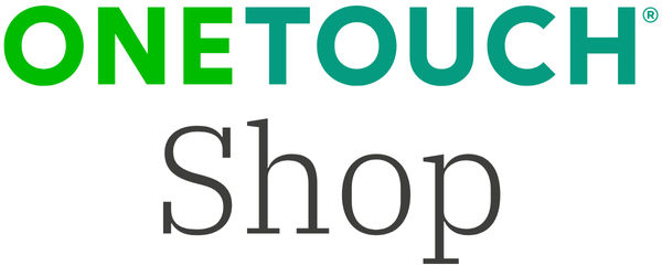 OneTouch Shop logo with green and teal text on a white background. OneTouch Shop logo with green and teal text on a white background.